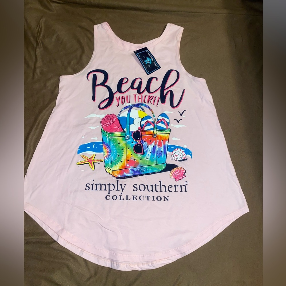 SIMPLY SOUTHERN COLLECTION “BEACH YOU THERE” TANK